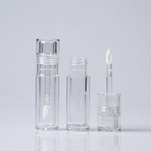 Full Transparent Solid Lip Glaze Tube Empty Lip Gloss Container Cylinder Empty
