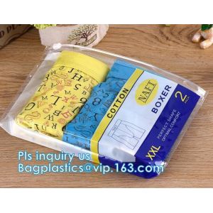 China Zip lockkk slider bags/slider zipper bag for mobile phone cover/ cell phone cover packaging bag, Zipper PVC underwear packag on sale