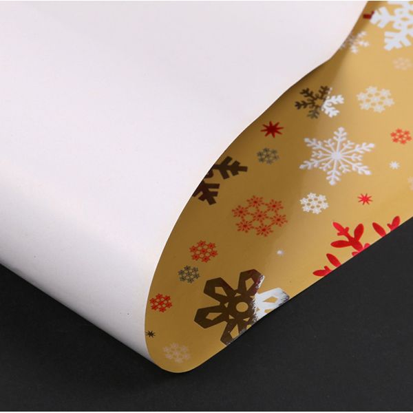 Extra Wide Foil Wrapping Paper Rolls Luxury Yellow Red Coloured Decorative Aluminized