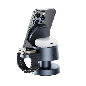 Type-C Input Portable Wireless Charger With Night Light Performance And Black