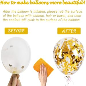 Birthday Paper Fans Banner Confetti Balloon Fireworks Golden Cupcake Topper For