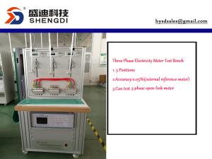 HS-3303 Three Phase Energy Meter Test Equipment with 3 Position Meter Rack,internal Reference Meter 0.05% Class