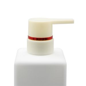 HDPE 400ml Square Body Lotion Hand Sanitizer Pump Bottles