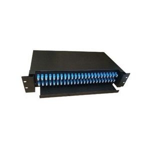 2U 1U FTTH Fiber Optic Terminal Box 24 Core LC Connector Rack Mount