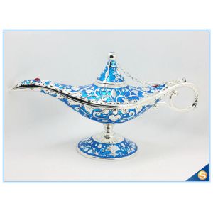 Middle East style metal aladdin lamp trinket box jewelry box for gift