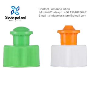 Custom Detergent Push-Pull Cap PP Screw Cap With Liner