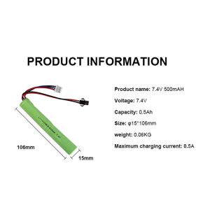 Factory Hot Sales Lithium ion battery 14500 7.4v 500mah Li-ion Battery Pack
