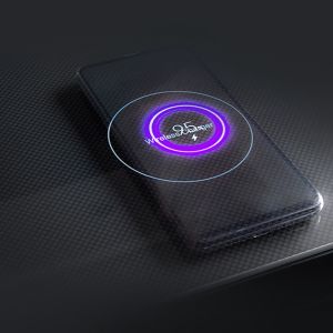 Stainless Steel Smart Coffee Table with Wireless Charging 65L Capacity Mini Side