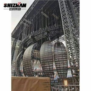 Heavy Duty Customized Concert Truss System LED Ball Curved Lighting Truss