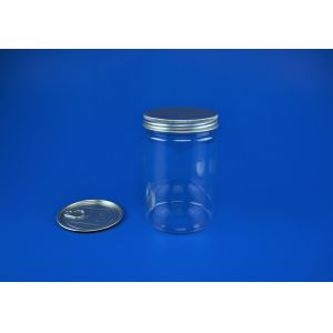 Empty Plastic Dry Food Jar With Lid EOE / POE Sealing Type High Durability