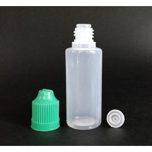 Customize Plastic Dropper Bottles in Transparent Black with Screw Cap