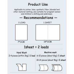 Save Space Portable Laundry Eco Sheets Disposable Remove Stains And Odors