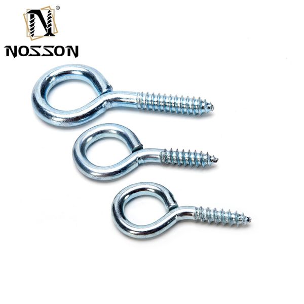 ANSI/ASME Standard Black Oxide Finish Stainless Steel Open Eye Screw Hook for INCH Measurement System