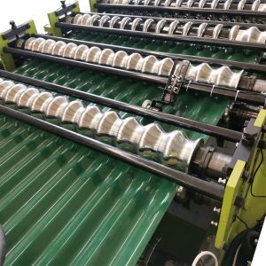 High Speed Chain Drive PLC Control Roofing Sheet Roll Forming Machine