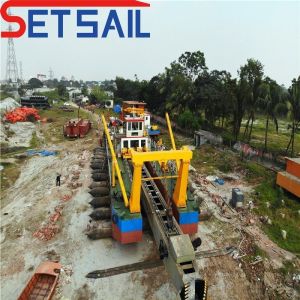 110kw-2000kw Diesel Engine Power Trailing Hopper Cutter Suction Dredger for 3 in