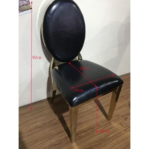 Quality High Density Sponge Filled 44cm 92cm SS Dining Chairs wholesale