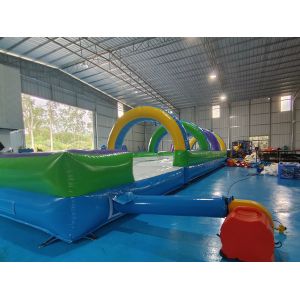OEM/ODM Commercial Inflatable Water Slides Inflatable Water Slip With Pool