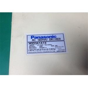 50/60Hz 2500p/r Panasonic Industrial Servo Drives MSD3A1A1X 30W 100V