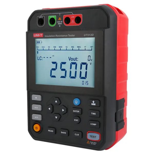 Original UNI-T UT512D/UT512E 2.5kV Insulation Resistance Testers