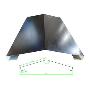 Full Automatic Roll Forming Machine , Galvanized Sheet Ridge Cap Machine Total