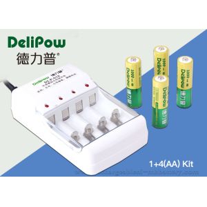 Cheap Compact Design 1000mAh Rechargeable Battery Kit Nimh 4 AA Delipow for sale