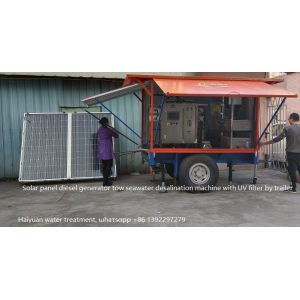 Solar Powered Water Purifier Machine Seawater To Drinking Water Machine