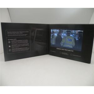 TFT PU LEATHER A5 LCD VIDEO CARD / LCD VIDEO BROCHURE For PROMOTION