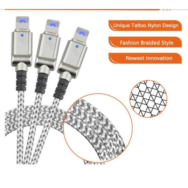 Quality Iphone 5 Iphone 6 USB Data Cable With LED Light Zinc Alloy Multi Functional wholesale