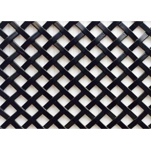 SS304 Antiwear Black Powder Coated Mesh Decorative For Building Structures