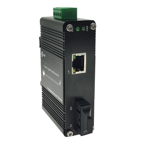 Quality Industrial 10/100BASE-T to 100BASE-FX Fiber Media Converter -40~75°C SC Port wholesale
