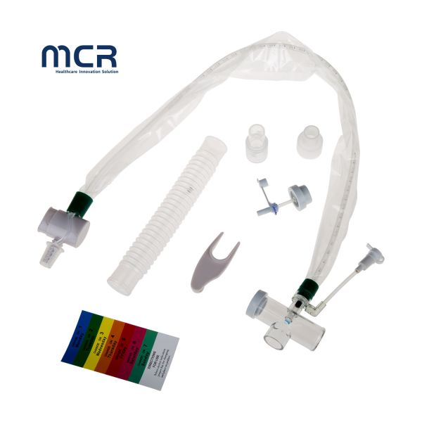 Quality T Shape Connector 600mm 14 Fr Closed Suction Catheter With Irrigation Port wholesale