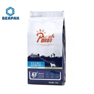 Cheap Custom Foil Flat Bottom k Recycle Pet Food Bags for sale
