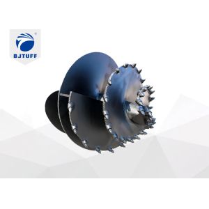 Dia 160cm Conical Rock Drilling Auger With Round Shank Chisel