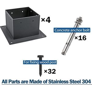 Arm Pergola Corner Bracket Easily Assembled 3-Way Extension Bracket for Wood