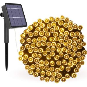 China 78.7ft 8 Modes Copper Twinkle LED Solar Fairy Lights on sale