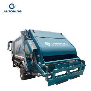 Electric Compressed Garbage Truck With Automatic Transmission Euro 3 Emission