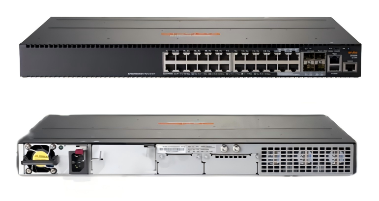 Aruba 24G PoE+ Network Switch with Modular 10GbE and 40GbE Uplinks for High
