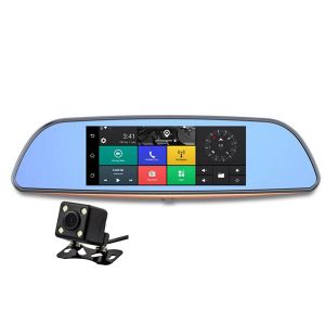 3G 7 inch 1080P Android car camera black box dvr rearviewmirror with remote