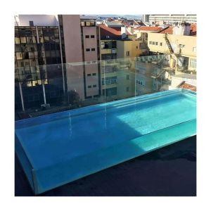 Dry Constant Temperature Polymerization Process Endless Pool Glass for Swimming