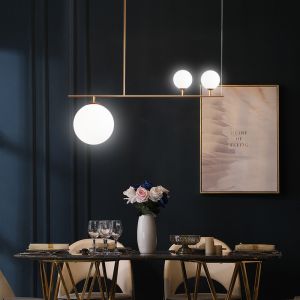 Nordic glass chandelier Modern molecule light gold luxury Ball Light(WH-MI-270)