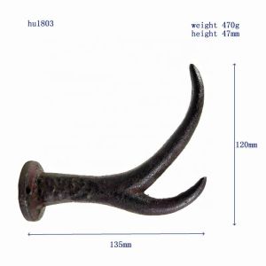 Deer Antler Cast Iron Wall Hooks Cast Iron Crafts Rust