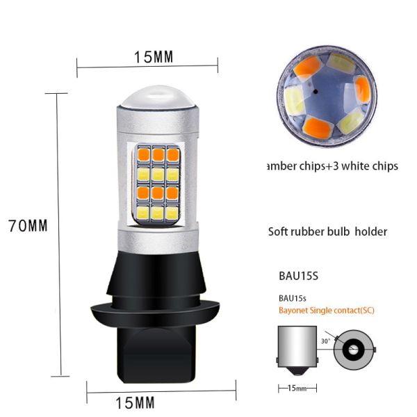 Quality OEM Auto 1157 Led T20 Led Brake And Turn Signal Lights 2835 7443 Car White Flashing Lights wholesale