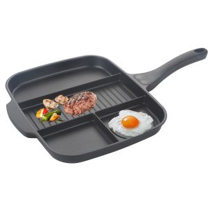 5 4 3 In 1 Divided Frying Pan Barbecue Grill Electric 2000W