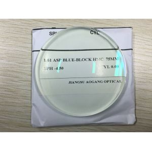 Anti Glare Blue Light Blocking Lenses For Computer Eyewear Glasses 1.61 Index AR