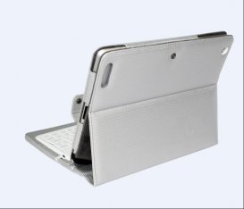 160mAh ID2-2 IPad 2 Wireless Bluetooth ABS Keyboard Case With Landscape Mode