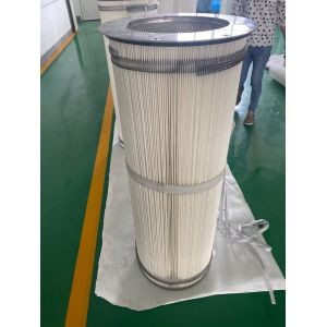 Cheap 0.5um 324*660 Flange Sandblasting Dust Filter Cartridge for sale