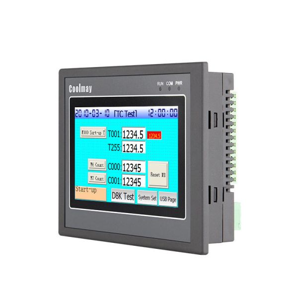Quality Portrait Screen Coolmay HMI PLC 4.3'' TFT High Speed Counting PLC HMI Control Panel wholesale
