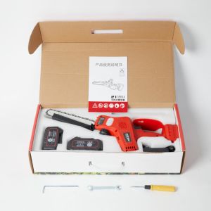 Cordless Brushless Power Chainsaw 8 Inch Battery Powered Handheld