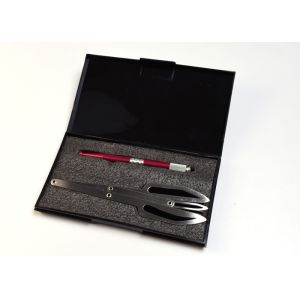 Microblading Manual Pen with Golden Ratio Eyebrow SS Stencil Ruler
