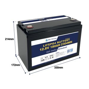 RV Battery with BT and self-heating LiFePO4 lithium battery 12V 180AH for Energy